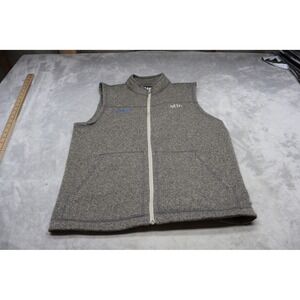 Stio Vest Mens Medium Gray Wilcox Fleece Recycled Gorpcore Winter Layering LOGO